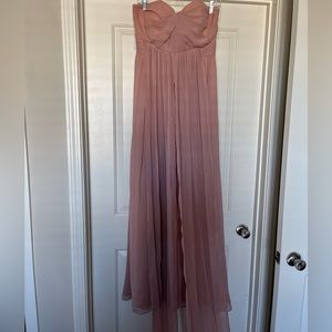 Birdy Grey L dusty pink bridesmaids dress. Strapless with long tulle to use.